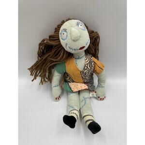 Disney Nightmare Before Christmas Sally Plush Doll Brown Yarn Hair